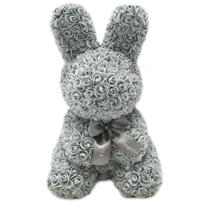 Infinity rose flower easter bunny 40 cm