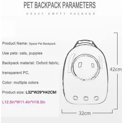 Travel Capsule andas bär ryggsäck för hund & katt - husdjur