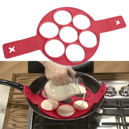 Silikon non stick mould formare för stekning ägg & pannkakor