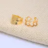 Trendy Punk einstellbare Gold Hohlringe 5 Stück Set