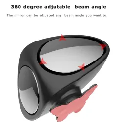 Estilo2 en 1 izquierda & derecha 360 vuelta ajustable coche retrovisor