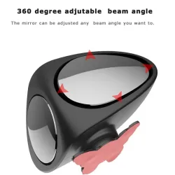 Estilo2 en 1 izquierda & derecha 360 vuelta ajustable coche retrovisor