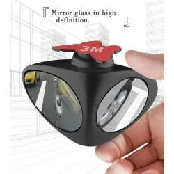 Estilo2 en 1 izquierda & derecha 360 vuelta ajustable coche retrovisor
