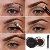 Waterproof gel eyebrow henna with brush