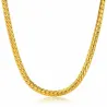 Collier homme en chaîne de serpent plaqué or