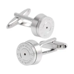 Cufflinks redondos de bala de bronze
