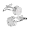 Cufflinks redondos de bala de bronze