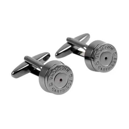 Pyöreä pronssi luoti cufflinks
