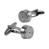 Pyöreä pronssi luoti cufflinks