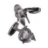 Retro war helmet metal cufflinks