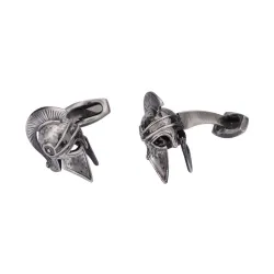 GemelosCufflinks de metal de casco de guerra retro