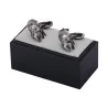 Retro krig hjälm metall cufflinks