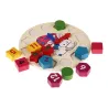 Houten puzzelklok met 12 cijfers speelgoedHouten