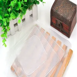 Multifunctional reusable silicone food wrap cover lids 4 pcs