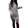 VestidosVestido cálido mini con manga larga