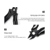 3.5 inch diagonal pliers mini wire cutter stainless steelPliers