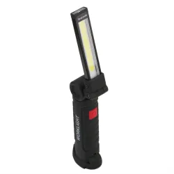 Herramientas de supervivenciaantorcha LED COB - recargable USB - con gancho colgante