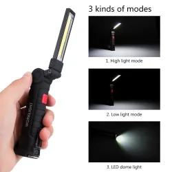 COB LED soihtu - USB ladattavissa - ripustaa koukku