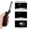 Herramientas de supervivenciaantorcha LED COB - recargable USB - con gancho colgante