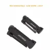 Herramientas de supervivenciaantorcha LED COB - recargable USB - con gancho colgante