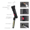 Herramientas de supervivenciaantorcha LED COB - recargable USB - con gancho colgante