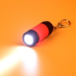 Mini Mini Tocha de luz LED de 0.3W USB com chaveiro