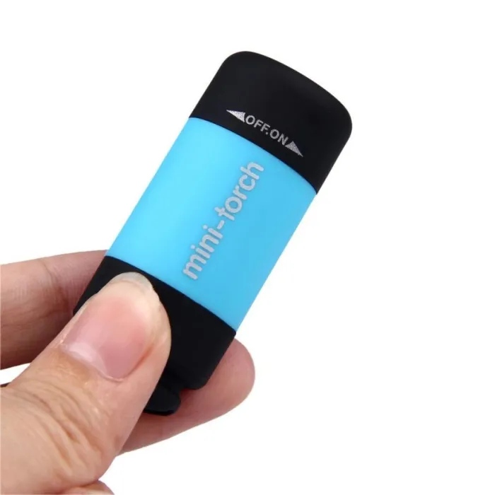 Mini 0.3W lampe LED USB torche avec porte-clés