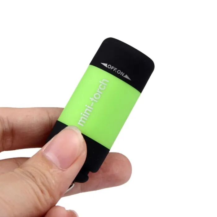 Mini Mini Tocha de luz LED de 0.3W USB com chaveiro