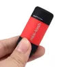 Mini Mini Tocha de luz LED de 0.3W USB com chaveiro
