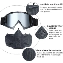 Sciare occhiali da snowboard - maschera completa