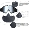 lunettes de ski snowboard - masque visage complet