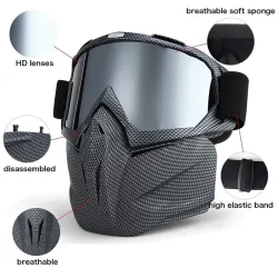 lunettes de ski snowboard - masque visage complet