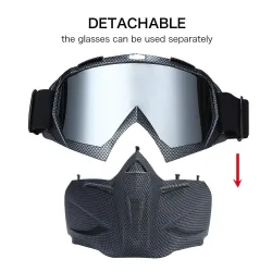 GafasEsquiar gafas de snowboard - máscara de cara completa