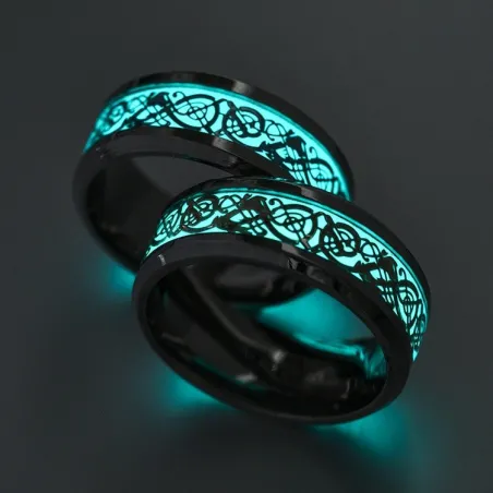 Glödning i den mörka fluorescerande ringen - unisex