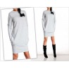 Długi sweter - mini sukienkaPlus