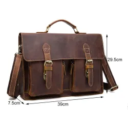 Borsa uomo in vera pelle
