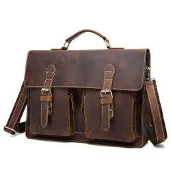 Borsa uomo in vera pelle