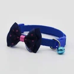 Justerbar pet krage med bowknot och bell