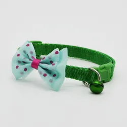 Justerbar pet krage med bowknot och bell