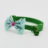 Justerbar pet krage med bowknot och bell