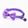Justerbar pet krage med bowknot och bell
