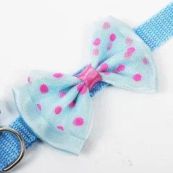 Justerbar pet krage med bowknot och bell