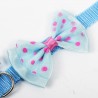 Adjustable pet collar with bowknot and bell