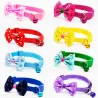 Justerbar pet krage med bowknot och bell