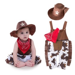 Cowboy - kostym för barn set 3 pcs