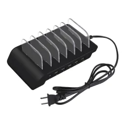 Universal USB Ladestation Stand mit 6 Port & 6 Kabeln 5V10.2A
