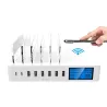 Wyświetlacz LED 8-portowa bezprzewodowa stacja ładująca USB typu C ze stojakiemŁadowarki