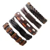 Multilayer leather punk bracelet - unisexBracelets