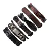 Multilayer leather punk bracelet - unisexBracelets