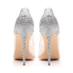 Kristal strass mesh - pumps met hoge hakkenHoge hakken